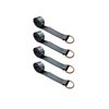 Tie 4 Safe 2" x 10' Lasso Strap w/ D Ring Auto Tie Down Wheel Lift Tow Truck Trailer Black, 4PK TWS21-510-W27-BLK-C-4